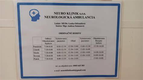 Neurologická ambulancia v Prešove