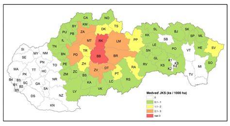 Mapa výskytu meningokokových ochorení na Slovensku