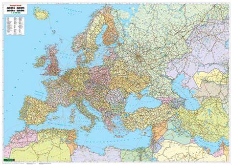 Mapa odborných neurologických pobytov Európa Ázia