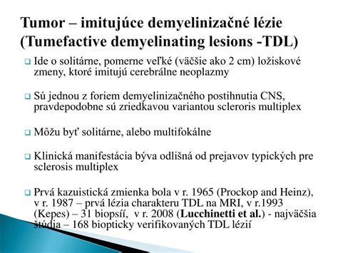 Demyelinizačné lézie pri skleróze multiplex