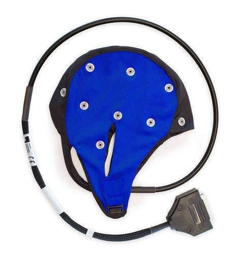 EEG čiapka s elektródami na hlave
